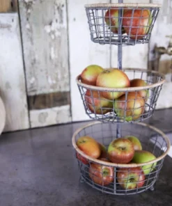 Nkuku Koba Wire Bowl Stand Kitchen