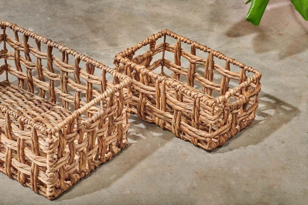 Nkuku Soft Furnishings Kora Rectangular Storage Basket 4 Nkuku Soft Furnishings Kora Rectangular Storage Basket