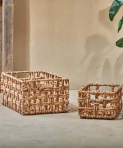 Nkuku Soft Furnishings Kora Rectangular Storage Basket