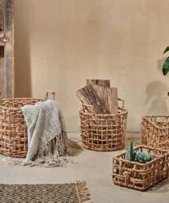 Nkuku Soft Furnishings Kora Rectangular Storage Basket 11 Nkuku Soft Furnishings Kora Rectangular Storage Basket