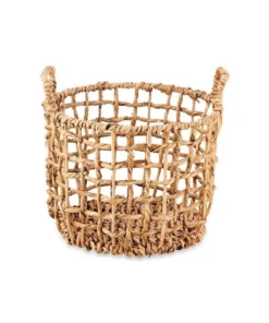 Nkuku Kora Round Storage Basket Soft Furnishings