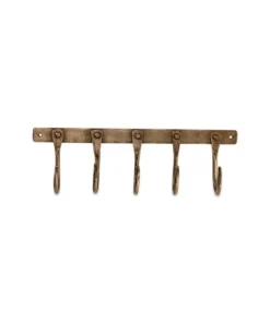 Nkuku Kuna Iron Hooks - Antique Brass Home Accessories