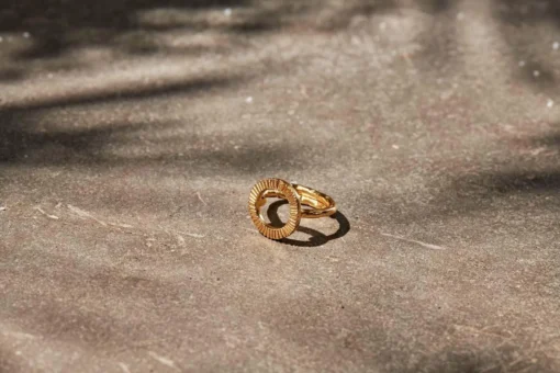 Nkuku Lalia Etched Ring Band 8 Nkuku Lalia Etched Ring Band