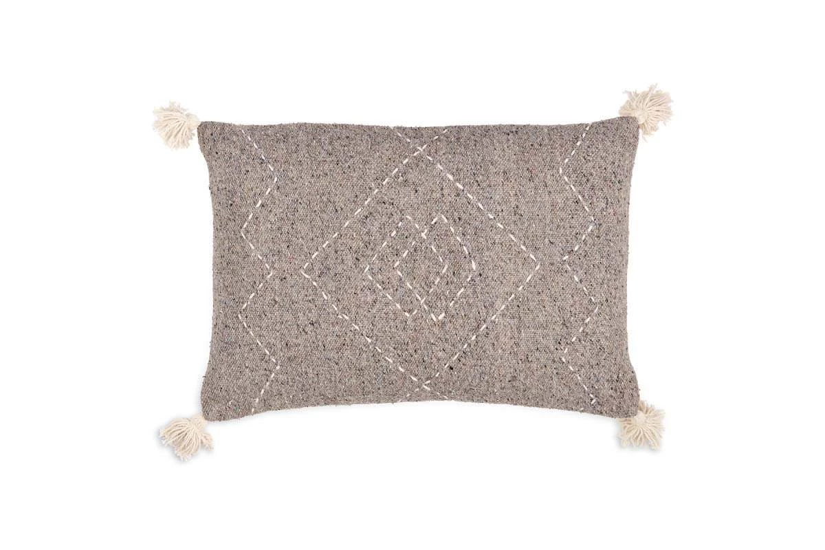 Nkuku Soft Furnishings Lamandi Recycled Cushion Cover - Grey 9 Nkuku Soft Furnishings Lamandi Recycled Cushion Cover - Grey