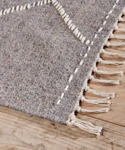 Nkuku Lamandi Recycled Rug - Grey Home Accessories