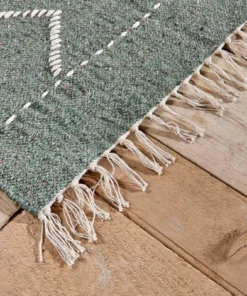Nkuku Lamandi Recycled Rug - Moss