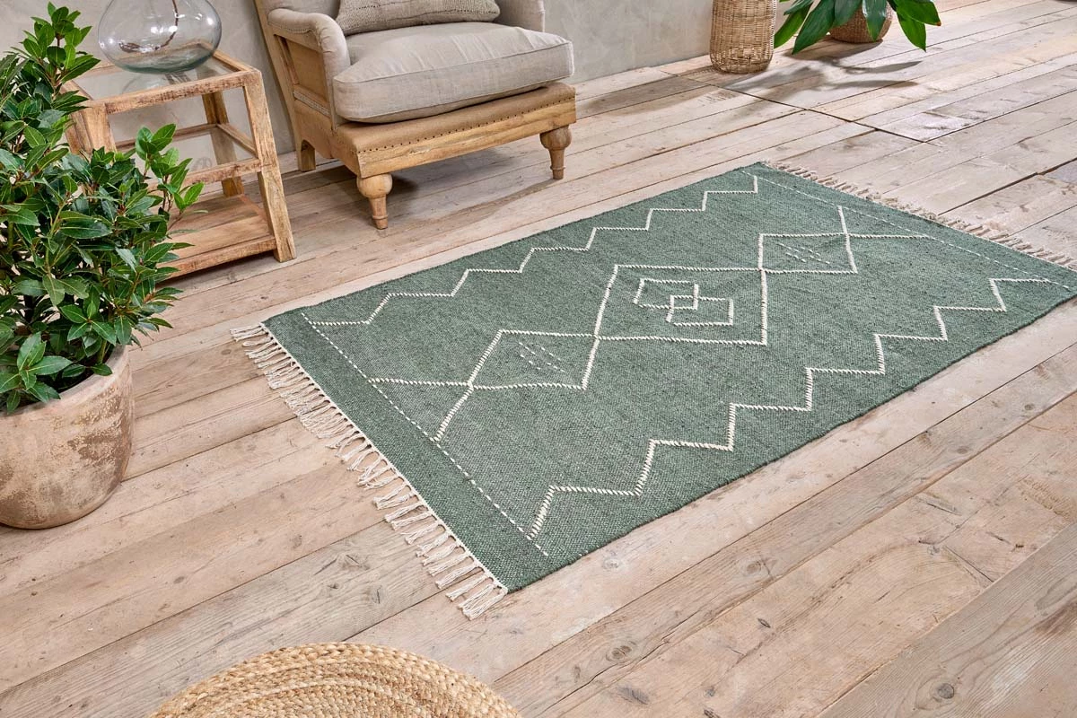 Nkuku Lamandi Recycled Rug - Moss 7 Nkuku Lamandi Recycled Rug - Moss