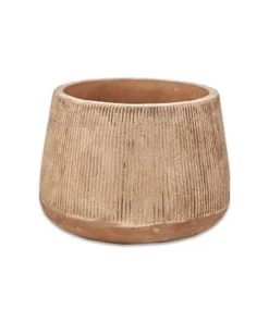 Nkuku Planters & Vases Large Wampu Wide Planter - Distressed Terracotta