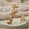 Nkuku Leaf Brass Napkin Rings Table Accessories 1 Nkuku Leaf Brass Napkin Rings Table Accessories