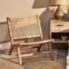 Nkuku Madrisana Acacia & Rattan Woven Chair