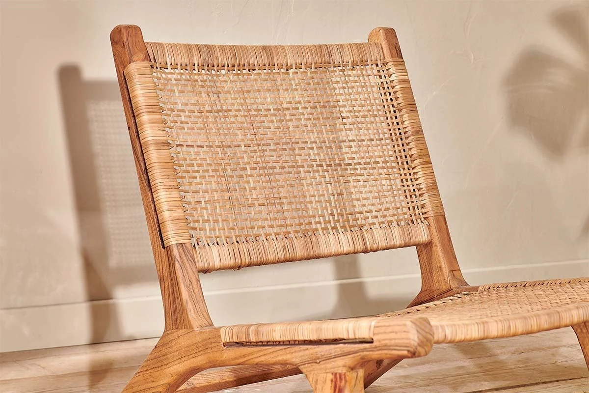 Nkuku Madrisana Acacia & Rattan Woven Chair 6 Nkuku Madrisana Acacia & Rattan Woven Chair