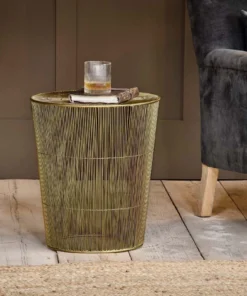 Nkuku Mahua Iron Side Table