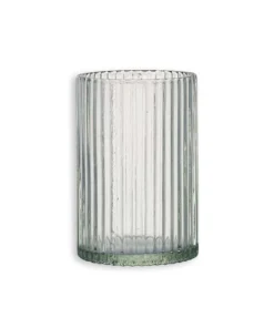 Nkuku New Arrivals Malana Recycled Glass Candle Holder - Clear 12 Nkuku New Arrivals Malana Recycled Glass Candle Holder - Clear