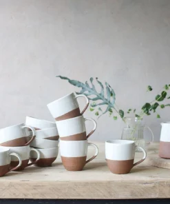 Nkuku Tableware Mali Coffee Mug - White (Set Of 2)