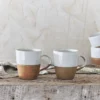 Nkuku Mali Large Mug - White (Set Of 2) 2 Nkuku Mali Large Mug - White (Set Of 2)