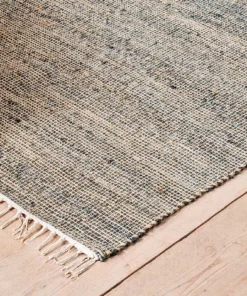 Nkuku Manado Jute & Cotton Rug - Indigo
