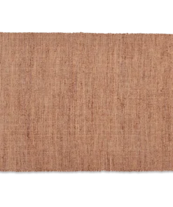 Nkuku Manado Jute & Cotton Rug - Rust