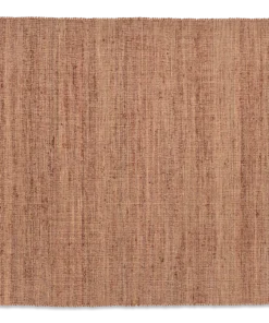 Nkuku Manado Jute & Cotton Rug - Rust