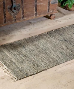 Nkuku Manado Jute & Cotton Runner - Indigo New Arrivals