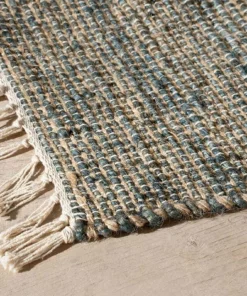 Nkuku Manado Jute & Cotton Runner - Indigo New Arrivals