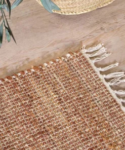 Nkuku Manado Jute & Cotton Runner - Rust