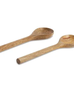 Nkuku Cutlery Salad Servers - Mango Wood (Set Of 2) 8 Nkuku Cutlery Salad Servers - Mango Wood (Set Of 2)