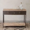 Nkuku Mansu Iron & Mango Wood Console Table Living Room 1 Nkuku Mansu Iron & Mango Wood Console Table Living Room