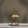Nkuku Maro Brass Lantern - Small Home Accessories