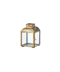 Nkuku Maro Brass Lantern - Small Home Accessories