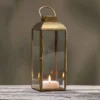 Nkuku Maro Brass Lantern - Tall Home Accessories
