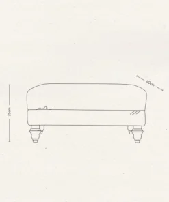 Nkuku Marri & Deni Footstool Living Room