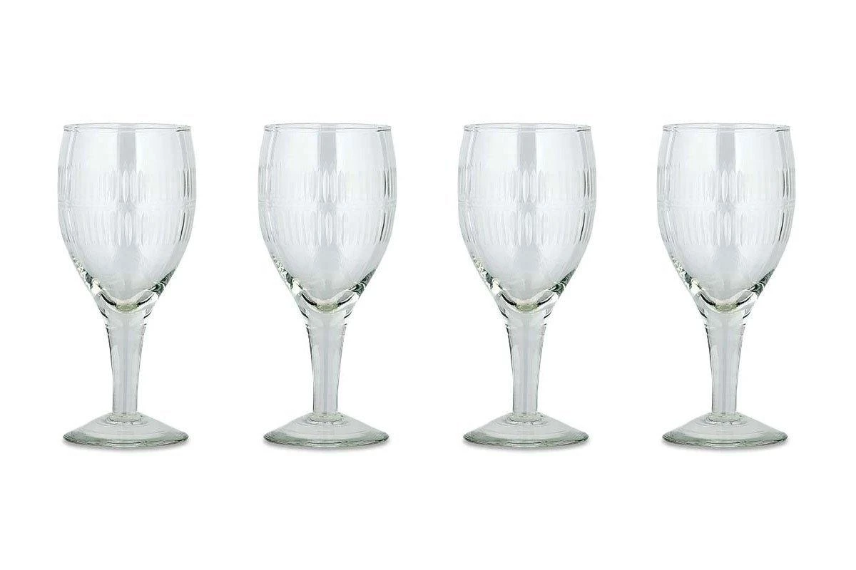 Nkuku Mila Wine Glass - Clear (Set Of 4) Tableware 5 Nkuku Mila Wine Glass - Clear (Set Of 4) Tableware