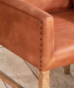 Nkuku Mirzapur Leather Desk Chair