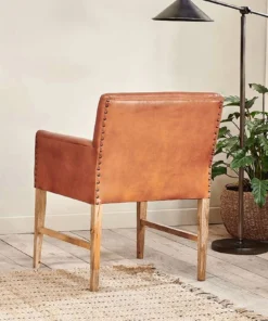Nkuku Mirzapur Leather Desk Chair