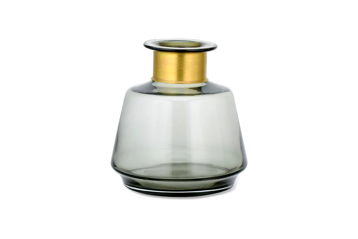 Nkuku Miza Glass Vase - Smoke 5 Nkuku Miza Glass Vase - Smoke