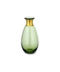 Nkuku Miza Mini Glass Vase - Green