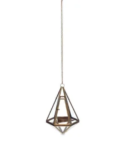 Nkuku Home Accessories Mokomo Hanging Lantern - Brass 11 Nkuku Home Accessories Mokomo Hanging Lantern - Brass