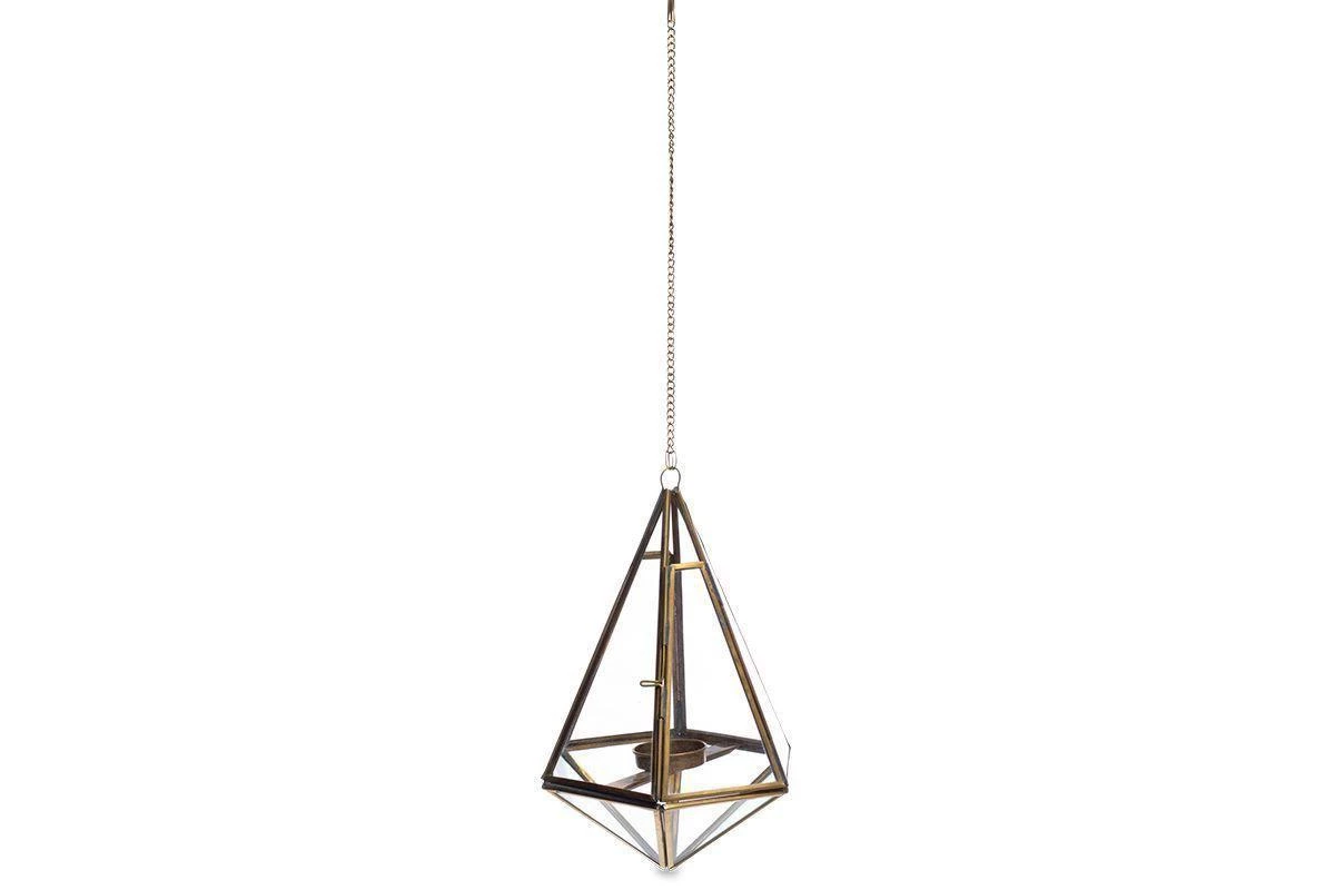 Nkuku Home Accessories Mokomo Hanging Lantern - Brass 7 Nkuku Home Accessories Mokomo Hanging Lantern - Brass