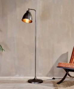 Nkuku Muturi Floor Lamp - Aged Bronze Living Room