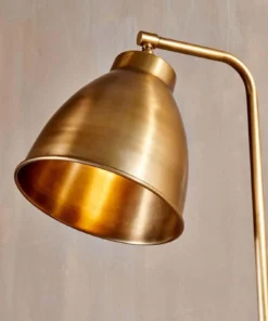 Nkuku Living Room Muturi Floor Lamp - Antique Brass