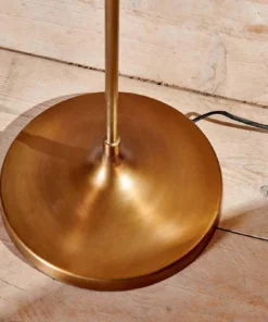 Nkuku Living Room Muturi Floor Lamp - Antique Brass