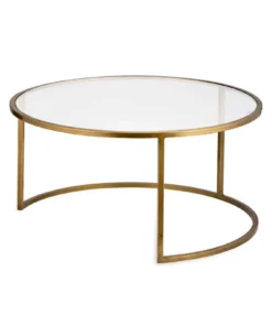 Nkuku Nakuru Iron & Glass Coffee Table - Brass Living Room 9 Nkuku Nakuru Iron & Glass Coffee Table - Brass Living Room