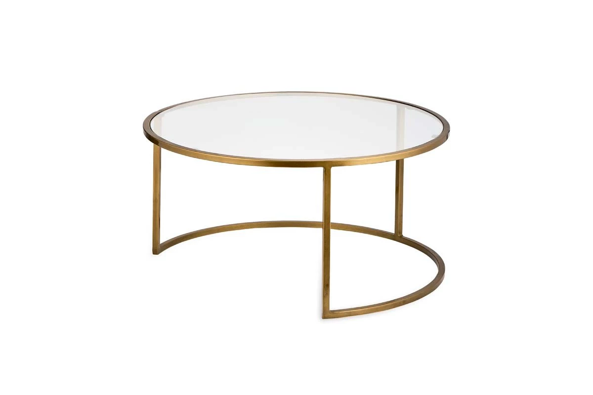 Nkuku Nakuru Iron & Glass Coffee Table - Brass Living Room 6 Nkuku Nakuru Iron & Glass Coffee Table - Brass Living Room