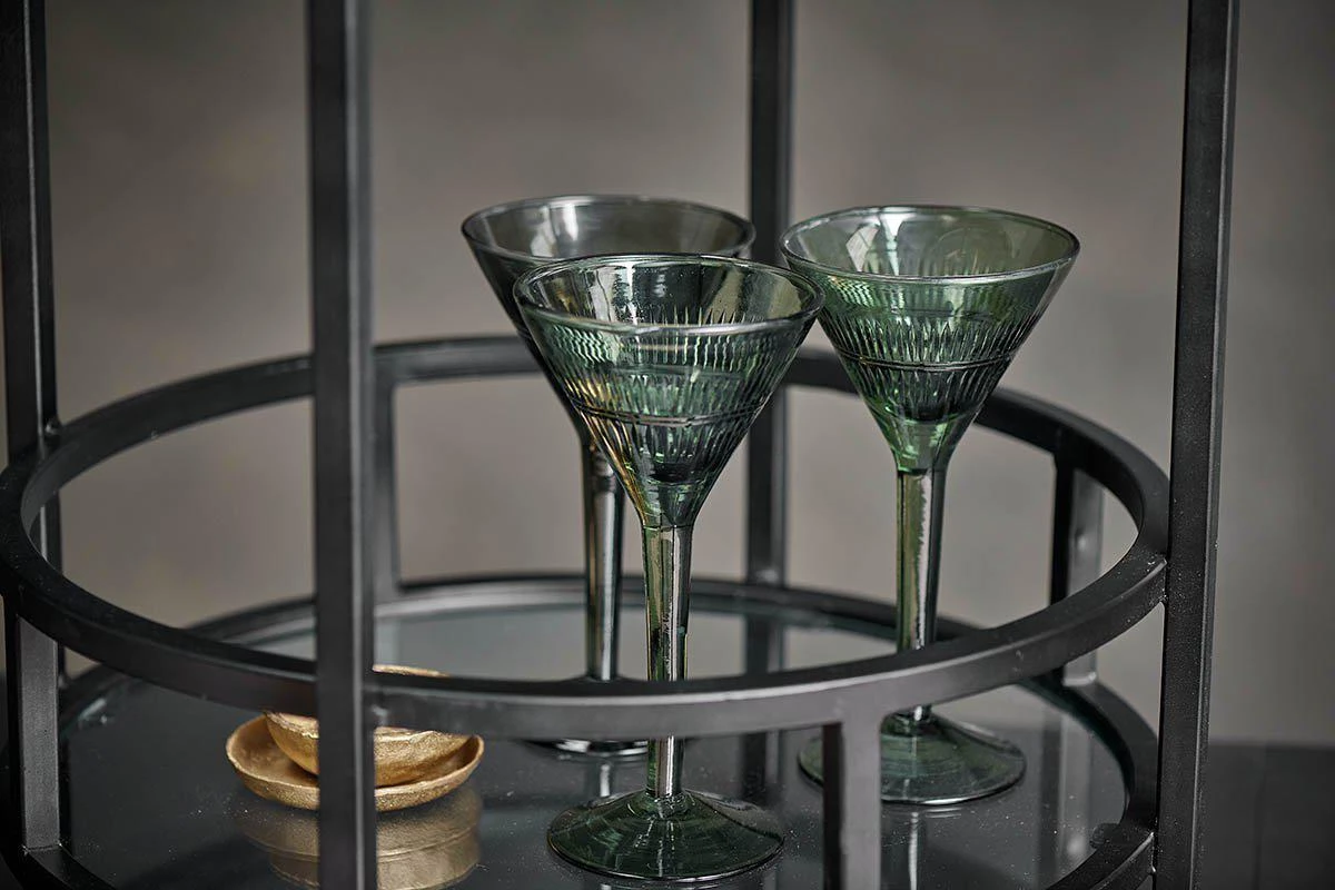 Nkuku Living Room Nakuru Iron & Glass Drinks Table 6 Nkuku Living Room Nakuru Iron & Glass Drinks Table
