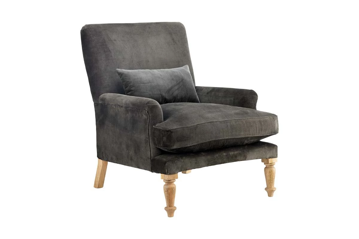 Nkuku Nalla Velvet Armchair - Moss Living Room 12 Nkuku Nalla Velvet Armchair - Moss Living Room