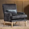 Nkuku Nalla Velvet Armchair - Moss Living Room 1 Nkuku Nalla Velvet Armchair - Moss Living Room