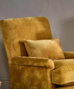 Nkuku Nalla Velvet Armchair - Ochre 13 Nkuku Nalla Velvet Armchair - Ochre