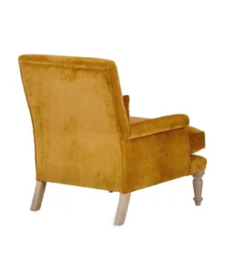 Nkuku Nalla Velvet Armchair - Ochre 17 Nkuku Nalla Velvet Armchair - Ochre