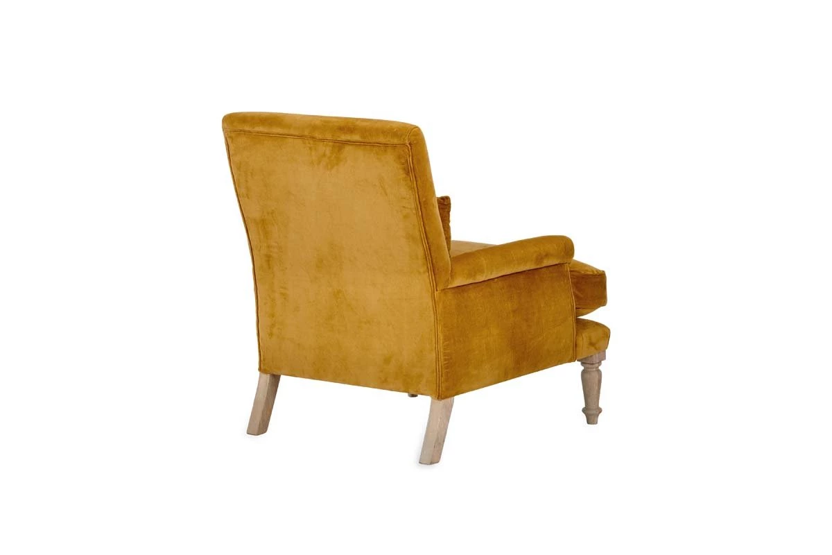Nkuku Nalla Velvet Armchair - Ochre 10 Nkuku Nalla Velvet Armchair - Ochre