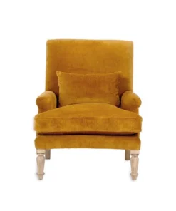 Nkuku Nalla Velvet Armchair - Ochre 15 Nkuku Nalla Velvet Armchair - Ochre